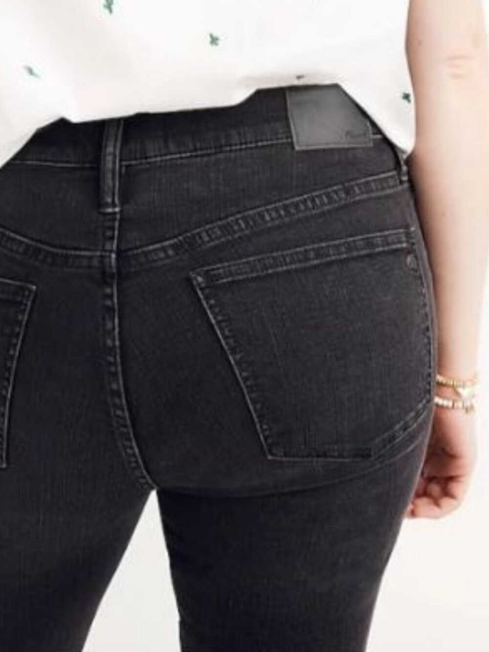Madewell Distressed Denim in Black Sea